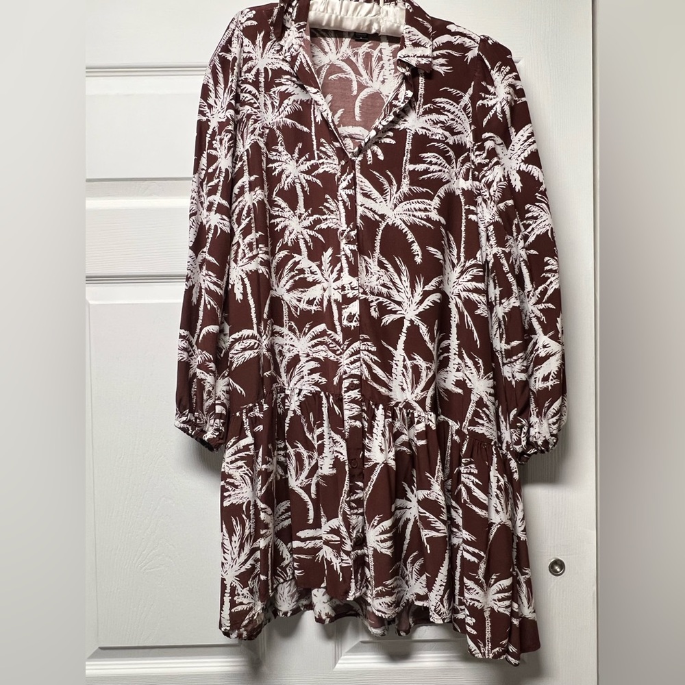 Express palm tree dress